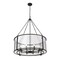 Z-Lite Barrington Chandelier, 8-Light, 32 In.W x 39.5 In.H, Matte Black/Clear Waterglass 346P32-MB - alternate 3